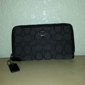 Black coach wallet